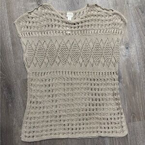 Chico's Taupe Knit Top
